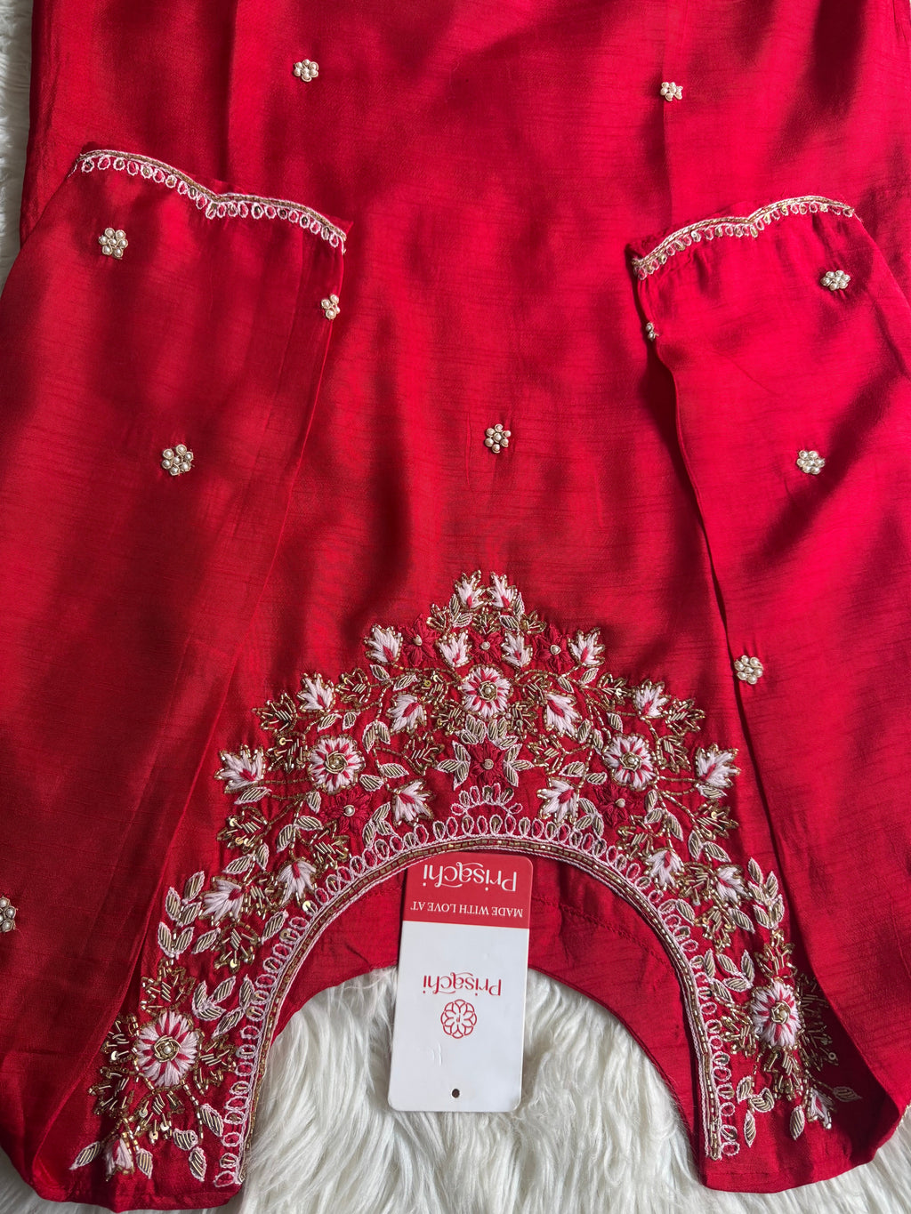 Embroidered kurta Bottom  with dupatta