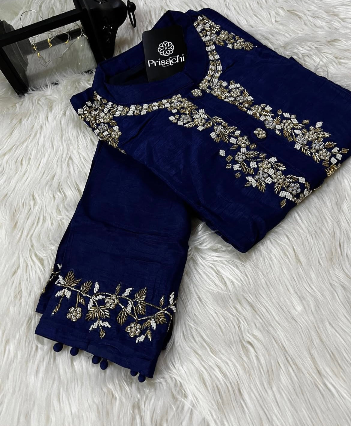 Designer Embroidered Ethnic kurta set with dupatta and pants