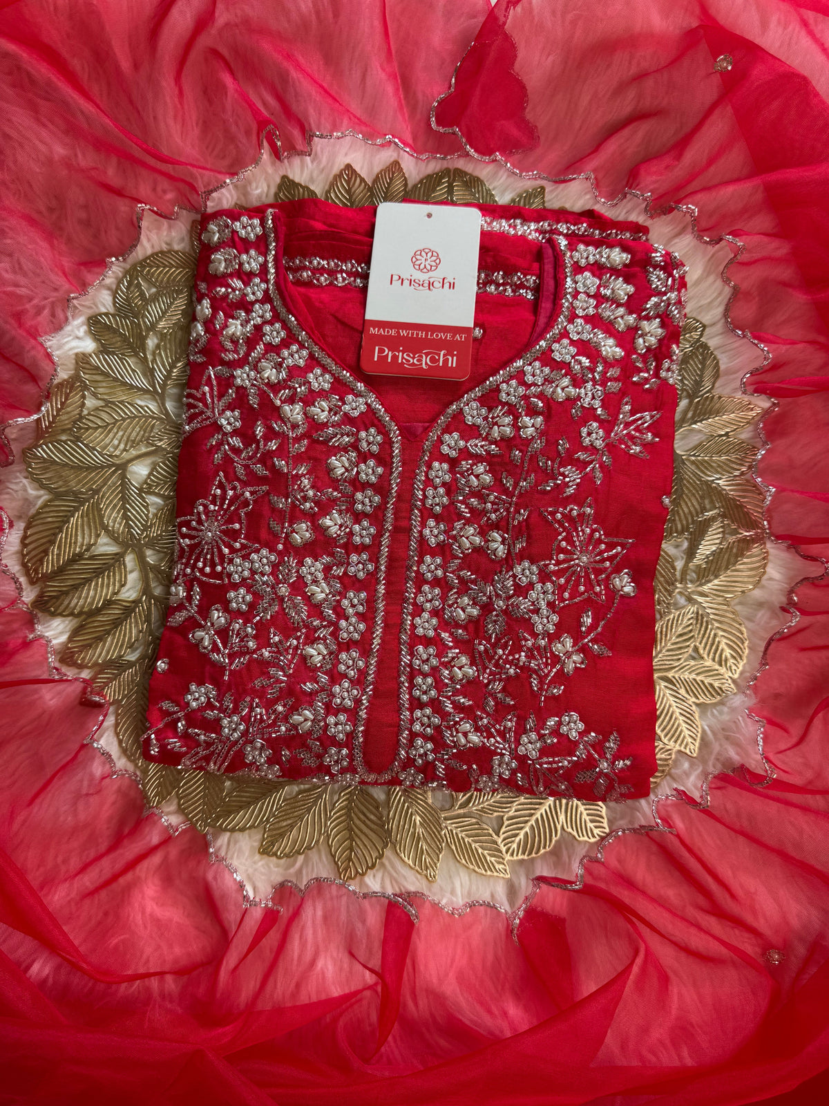 Maslin Designer Embroidered kurta set with dupatta