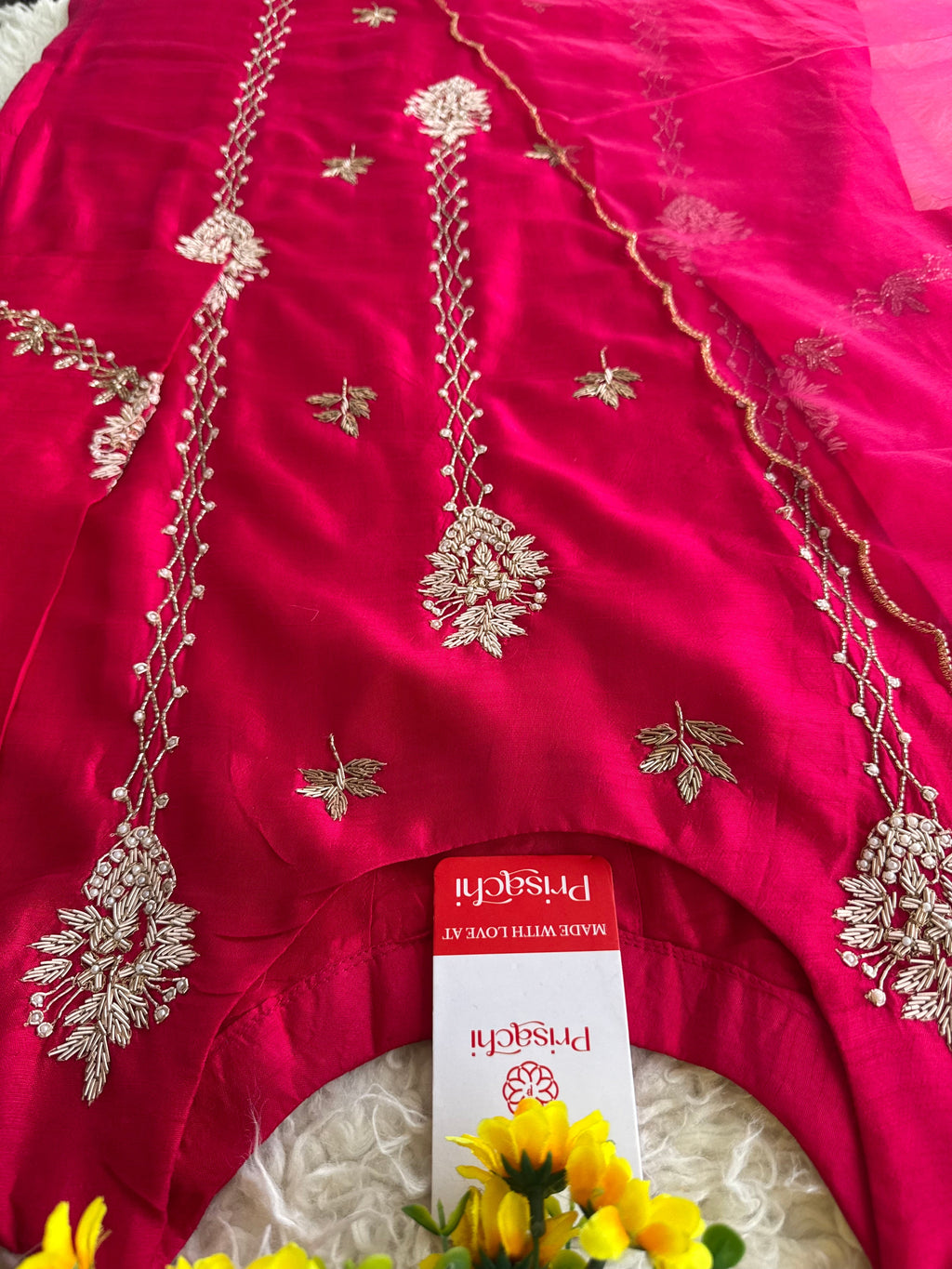 Designer Embroidered kurta set with dupatta