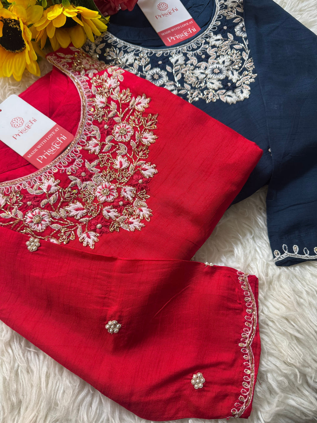 Embroidered kurta Bottom  with dupatta