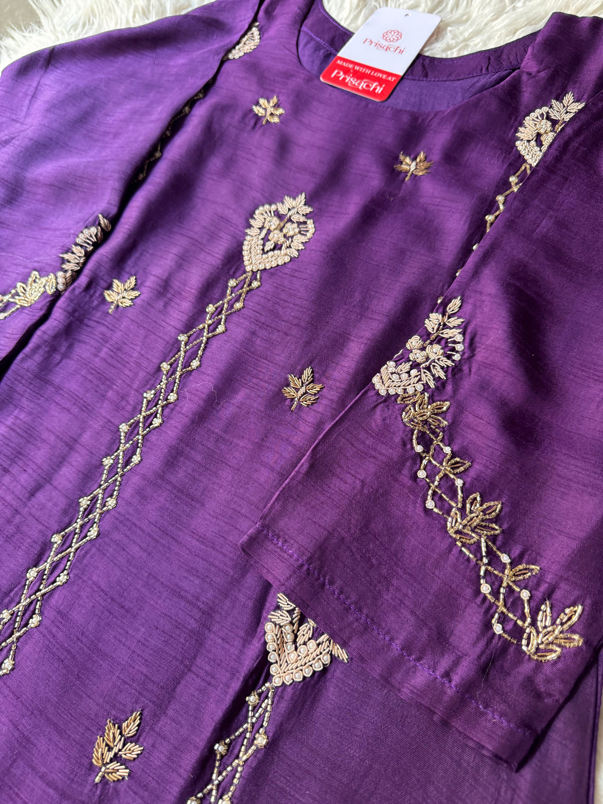 Designer Embroidered kurta set with dupatta