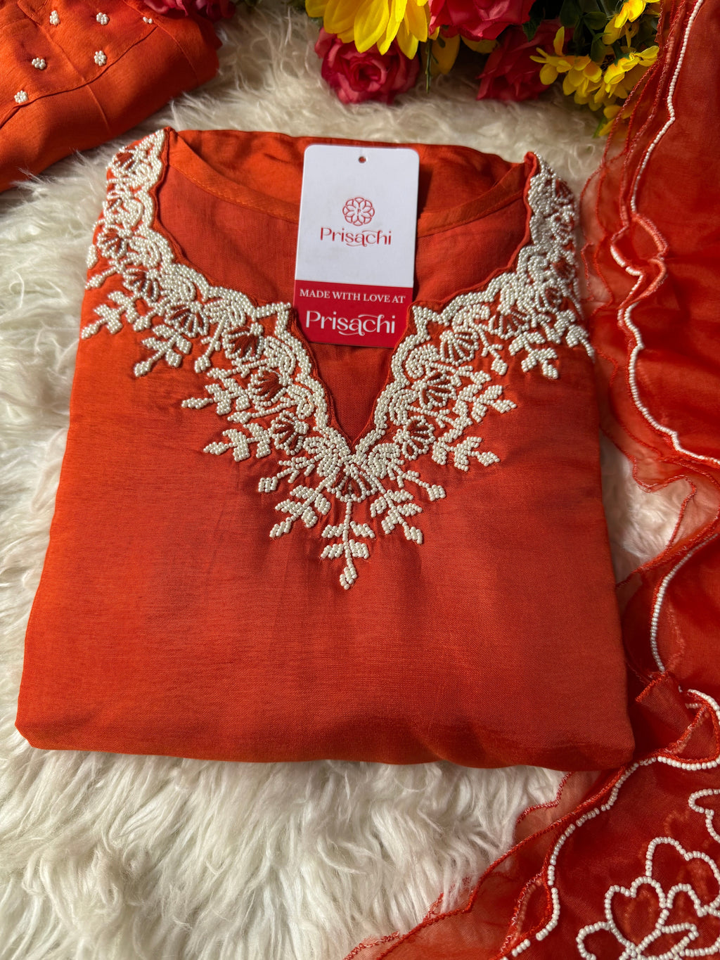 Embroidered kurta Pant  with dupatta