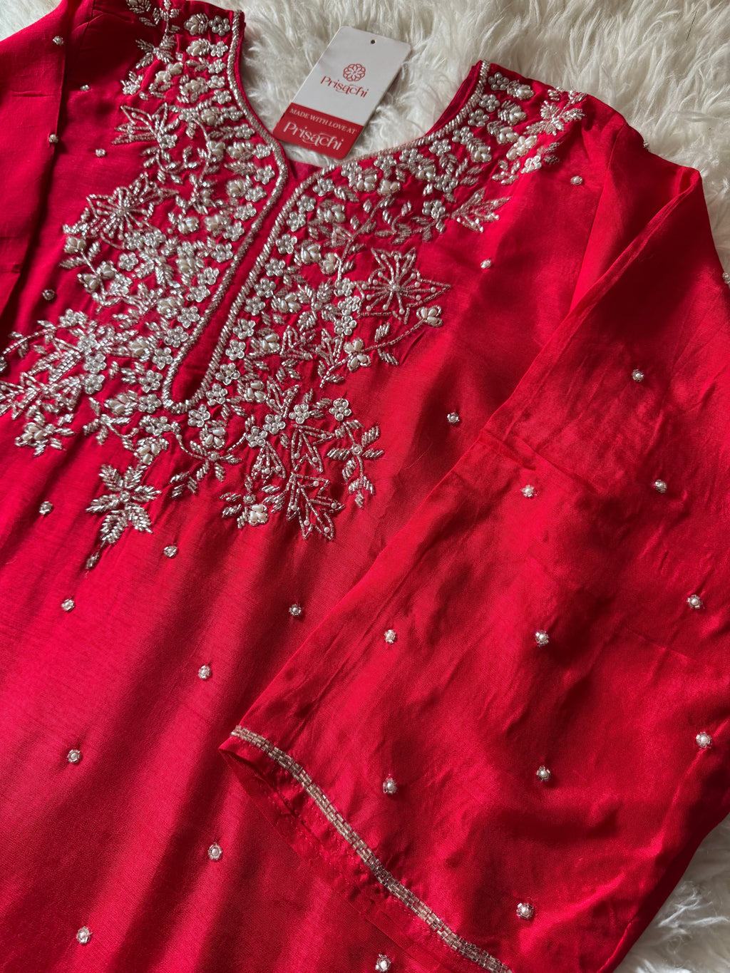 Designer Embroidered kurta pant with dupatta