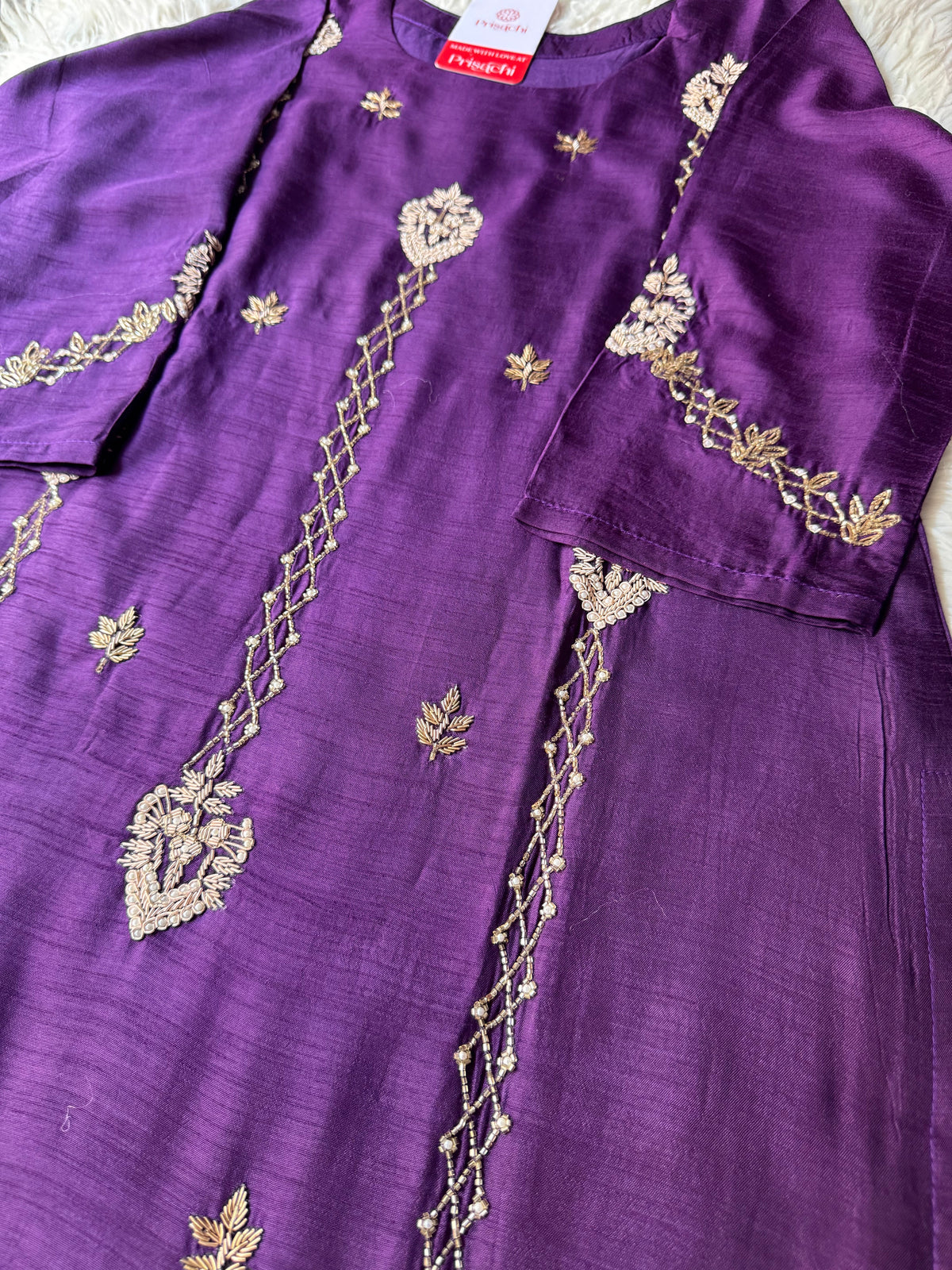Designer Embroidered kurta set with dupatta