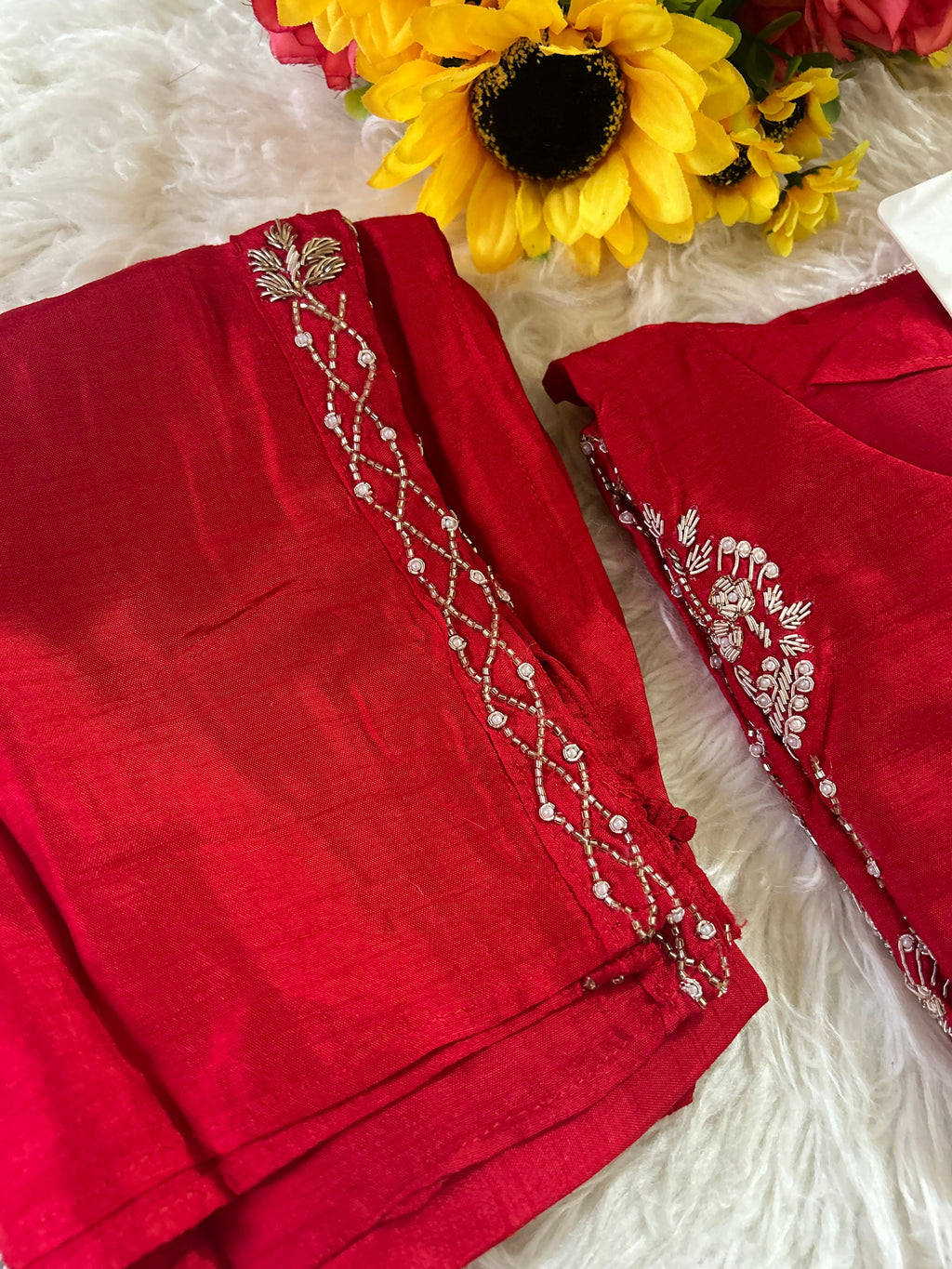 Designer Embroidered kurta set with dupatta