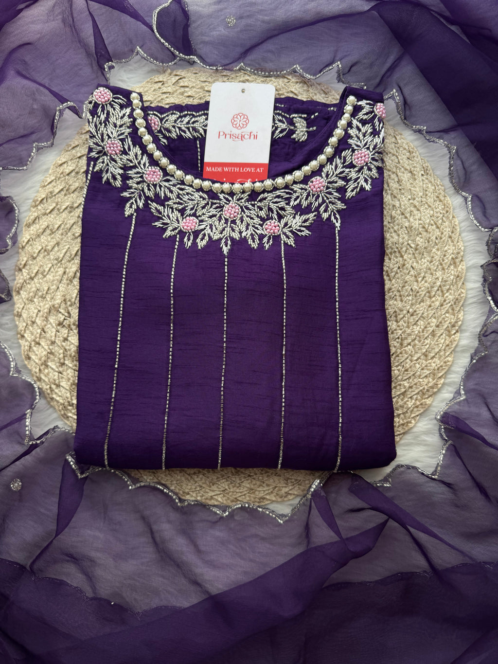 Embroidered kurta Pant  with dupatta