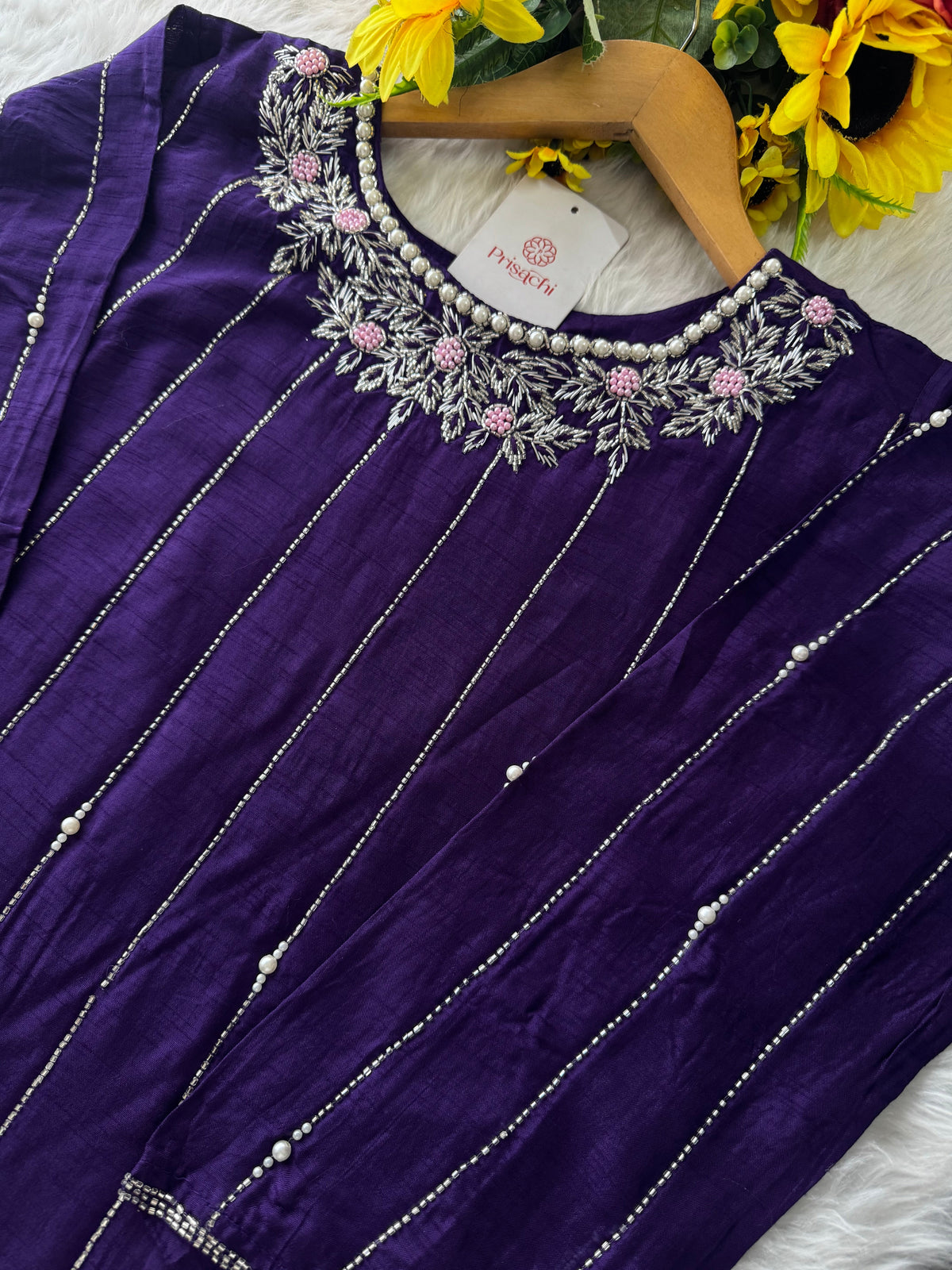 Embroidered kurta Pant  with dupatta