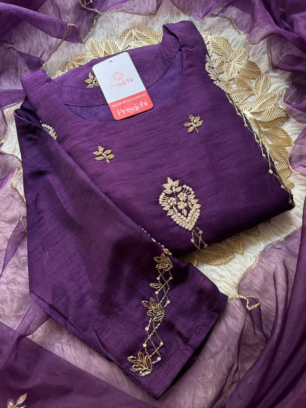 Designer Embroidered kurta set with dupatta