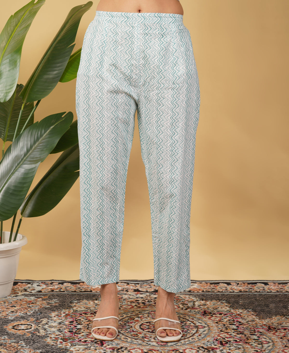 Cotton  A-line Kurti with pockets, comfy pant, and dupatta