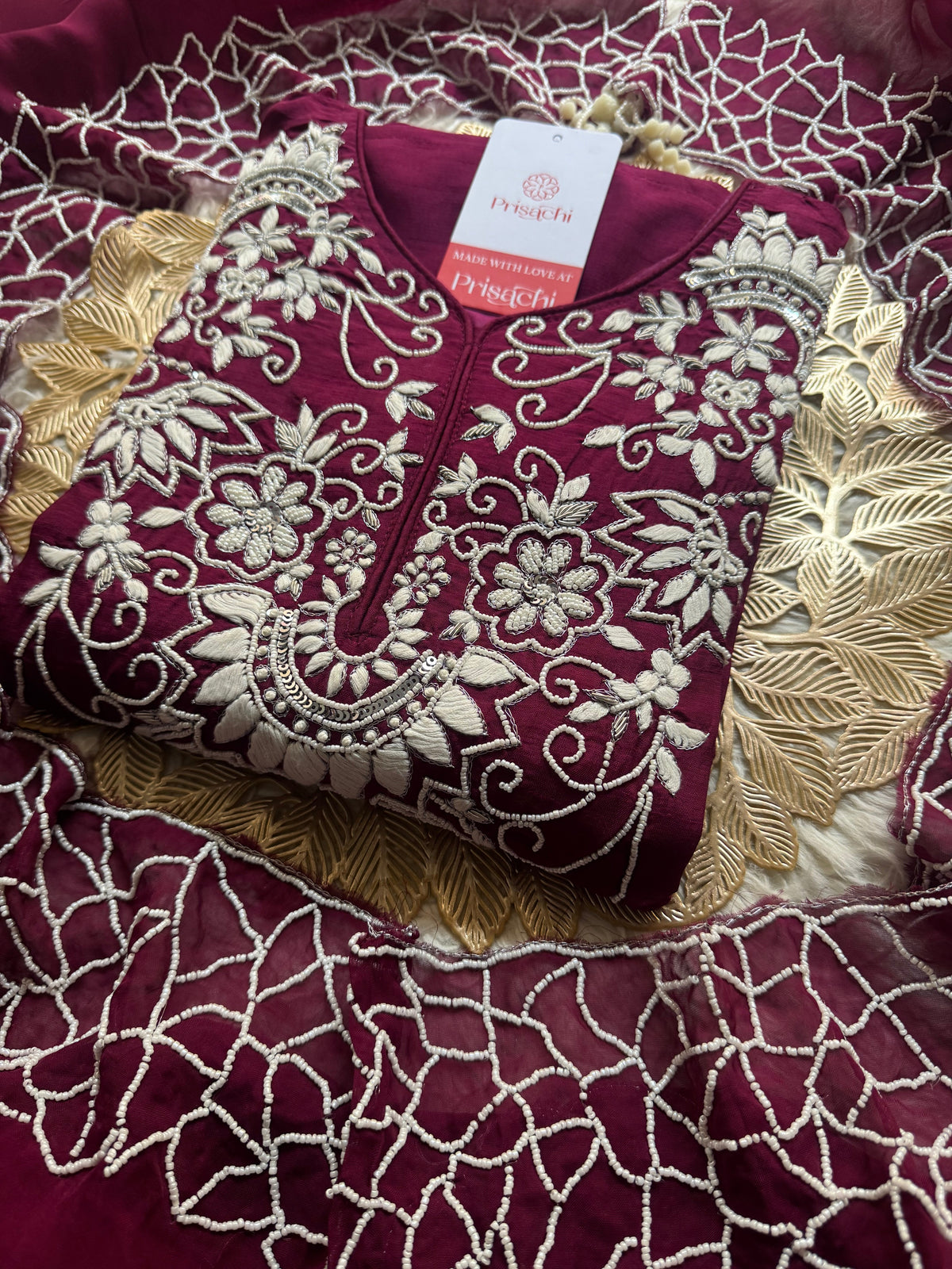 Designer Embroidered kurta Bottom  with dupatta