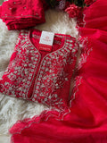 Designer Embroidered kurta pant with dupatta