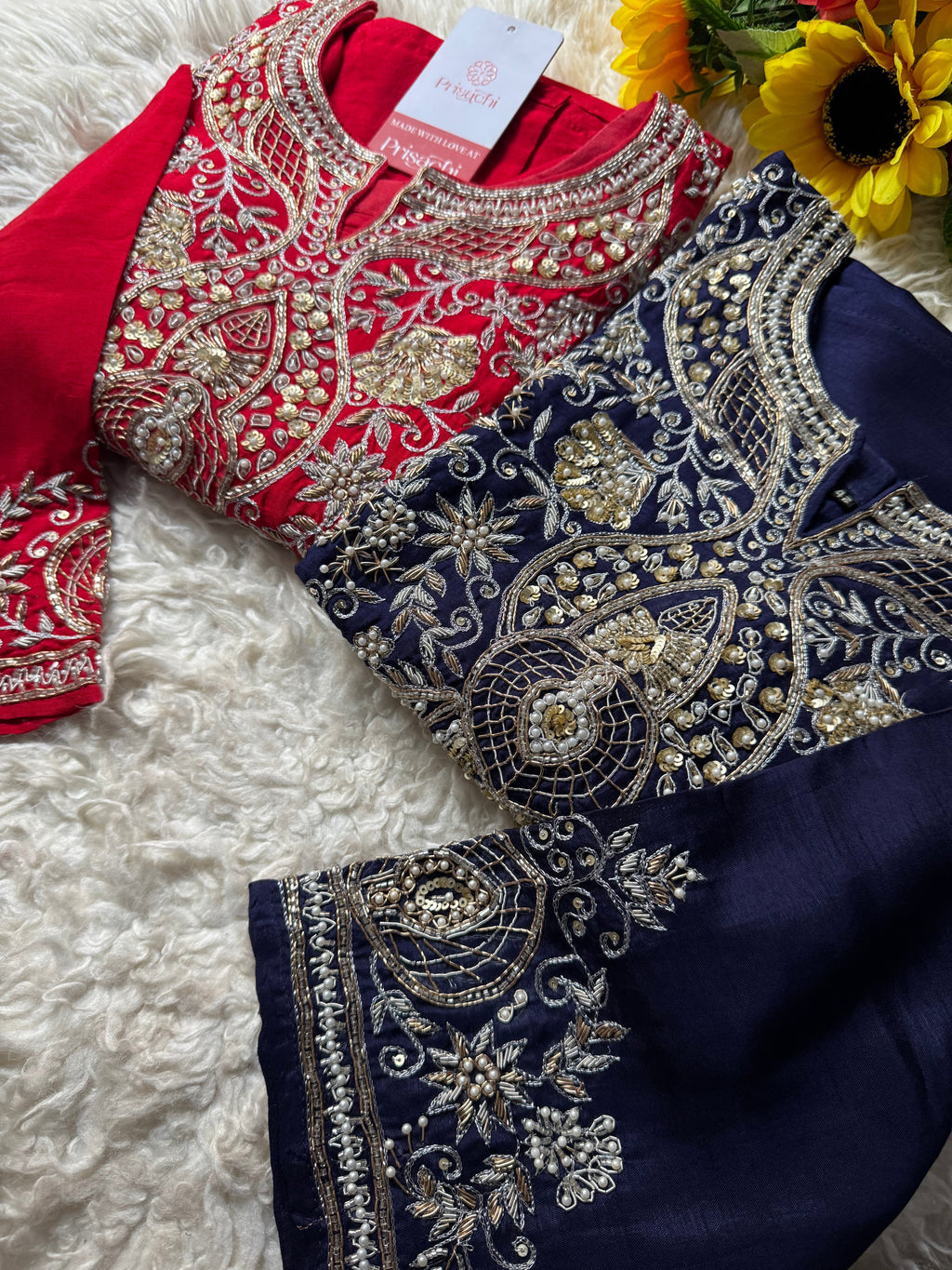 Blue Designer Embroidered kurta Bottom  with dupatta