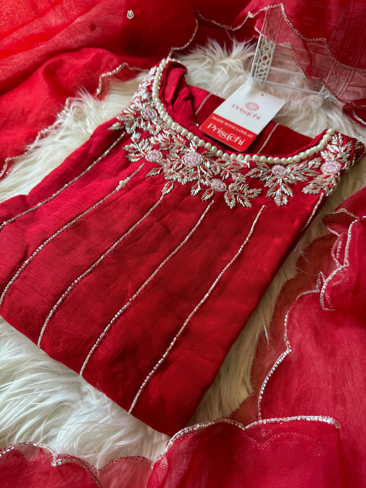 Embroidered kurta Pant  with dupatta
