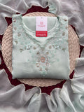 Sky Blue Zardozi Embroidered Sharara Suit Set with Dupatta | Festive & Wedding Ethnic Wear
