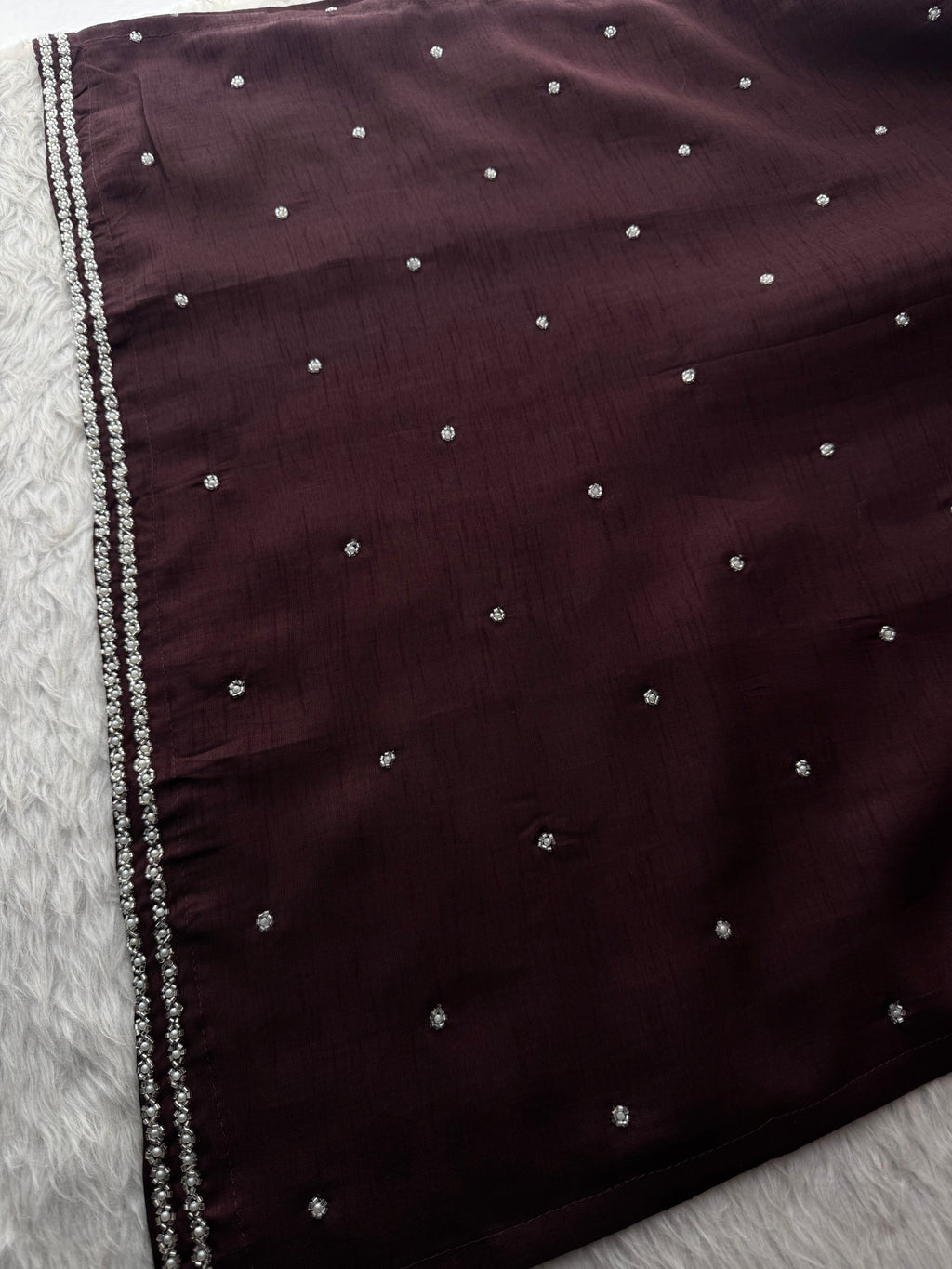 Maslin Designer Embroidered kurta set with dupatta