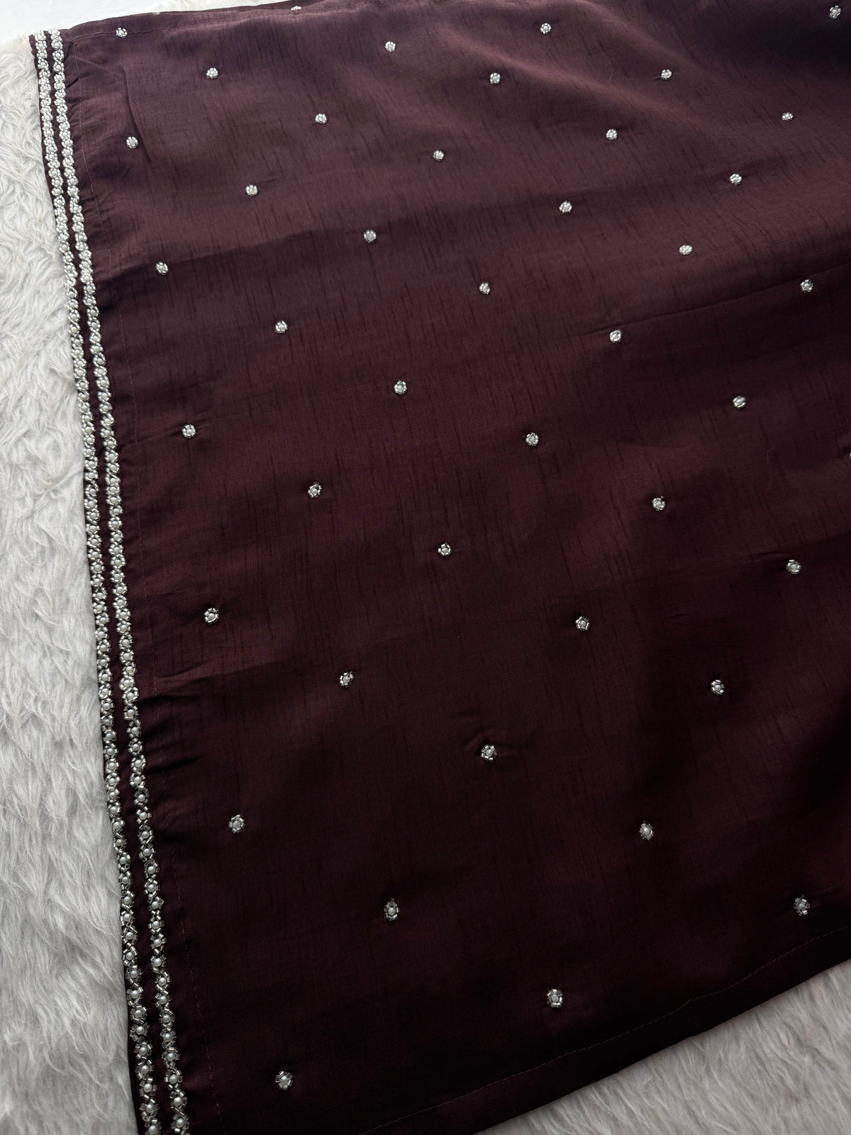 Maslin Designer Embroidered kurta set with dupatta