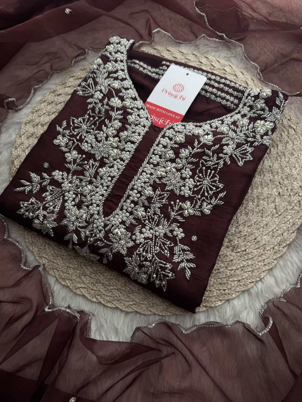 Designer Embroidered kurta pant with dupatta
