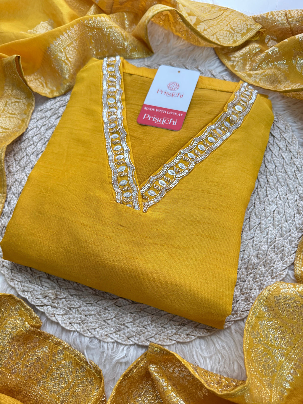 Embroidered kurta Pant  with dupatta