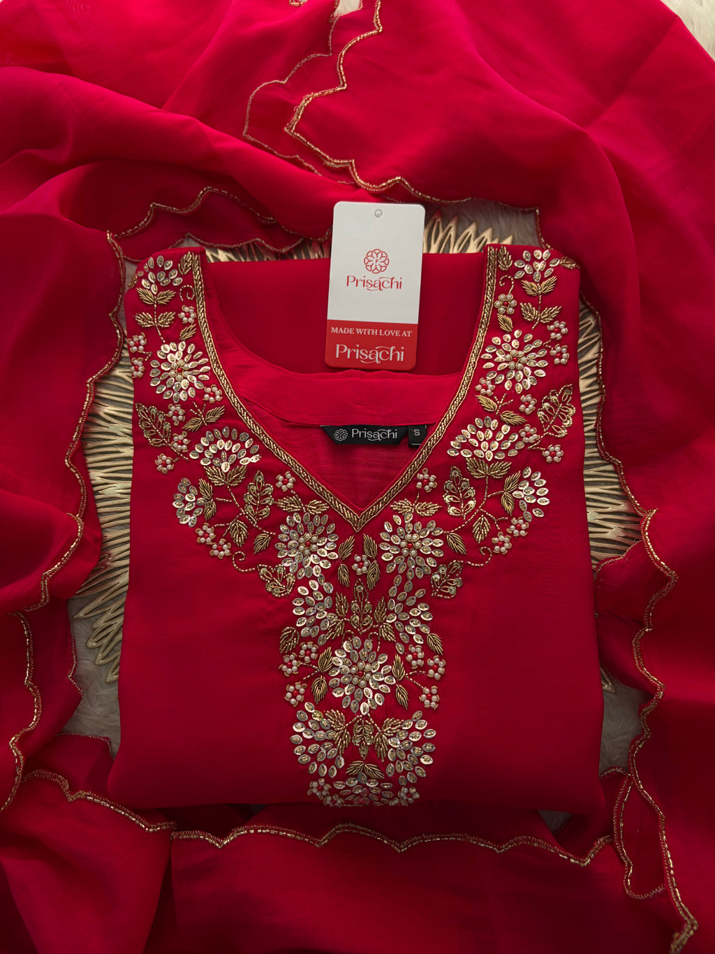 Black Embroidered Kurta Set for Women with Pants & Dupatta | Traditional Festive Wear
