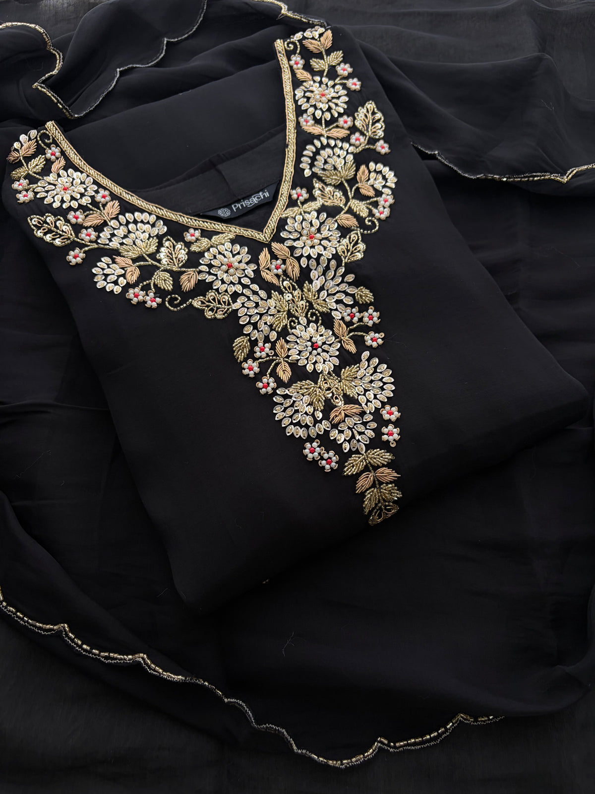 Embroidered Kurta Set for Women with Pants & Dupatta | Ethnic Party and Festive Suit set