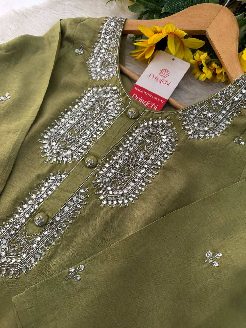 Designer Embroidered Ethnic kurta set with dupatta and pants for women