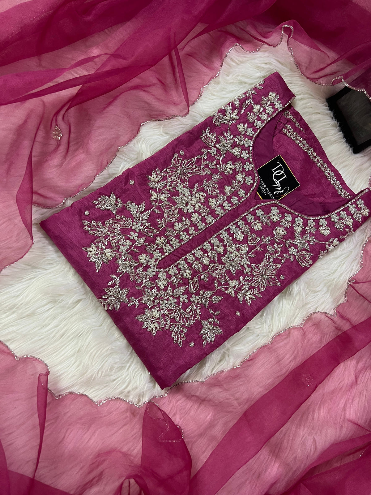 Maslin Designer Embroidery with Zardosi