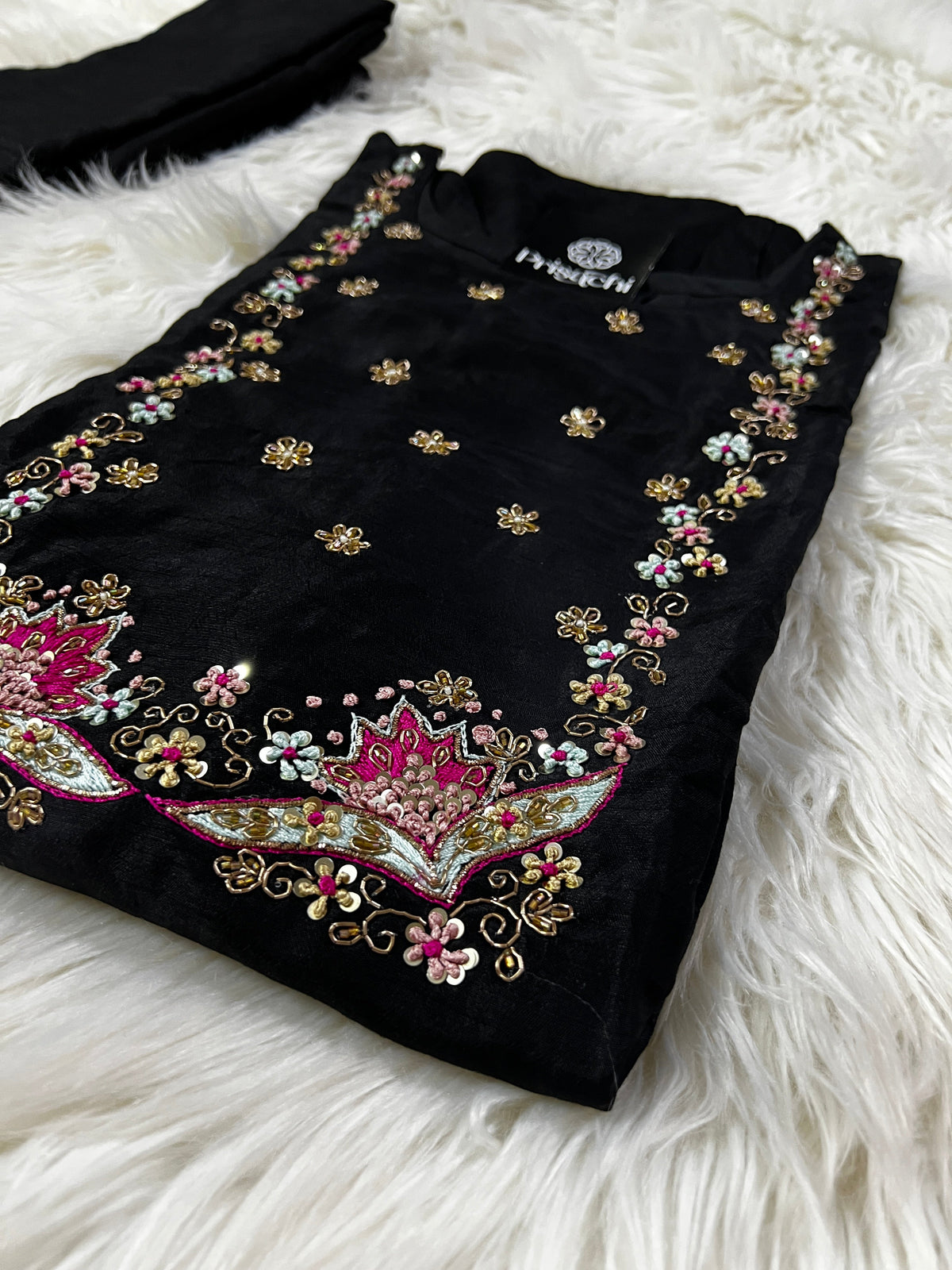 Yellow Embroidered kurta set with dupatta