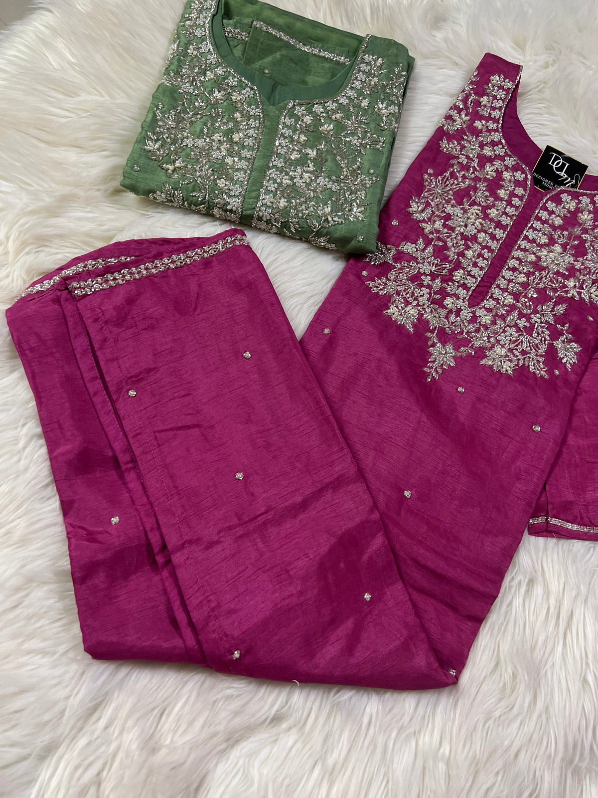 Maslin Designer Embroidery with Zardosi
