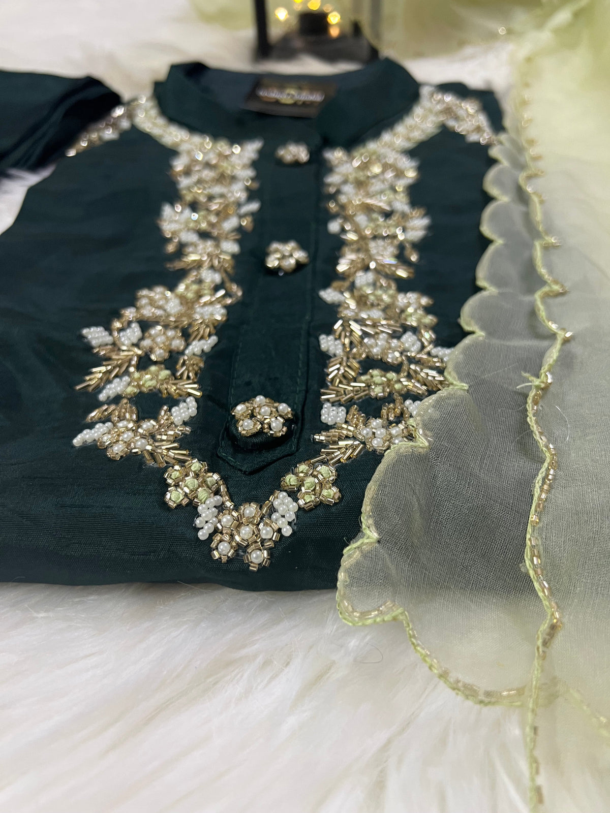 Designer Embroidered Ethnic kurta set with dupatta and pants